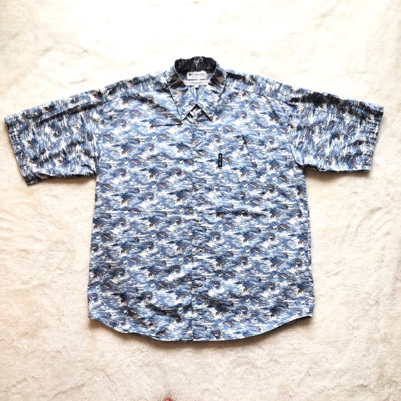 Columbia Other - Columbia Fish Casual Button Down